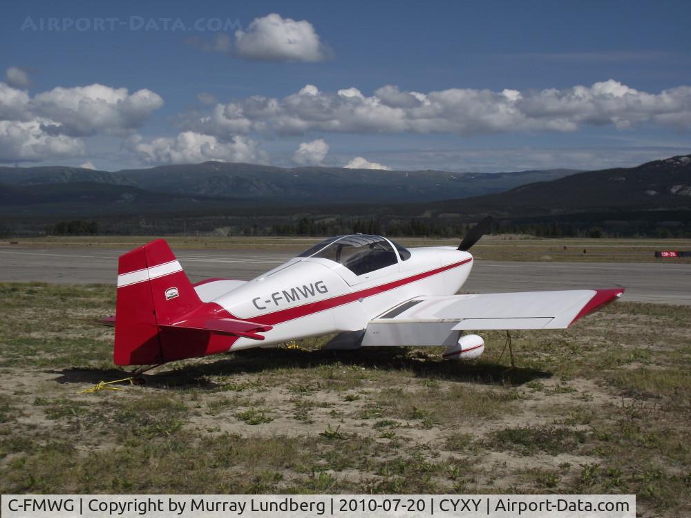 C-FMWG, 2000 Vans RV-6 C/N 60198, On the ramp at Whitehorse, Yukon, during the Century Flight 2010 fly-in.