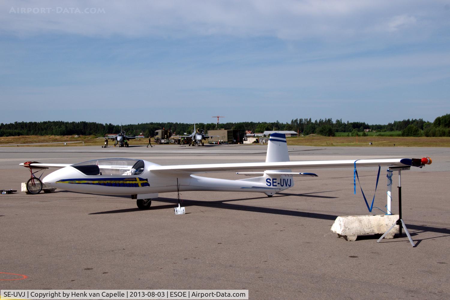 SE-UVJ, 2005 PZL-Bielsko SZD-59 Acro C/N 590.A.05.005, The SZD-59 Acro glider of the World Advanced Glider Aerobatic Champion 2013: Johan Gustafsson from Dala-Järna in Sweden.