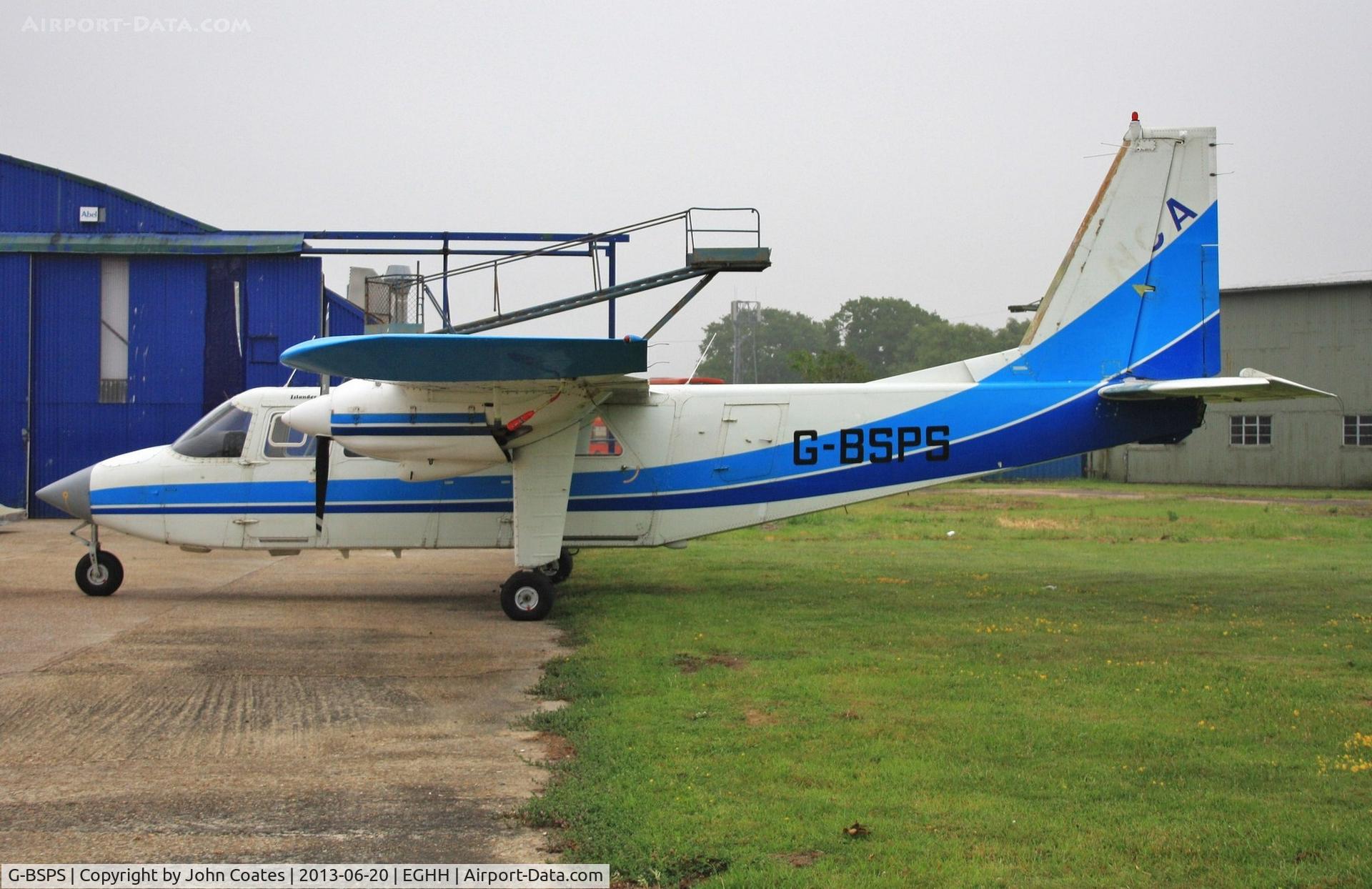 G-BSPS, 1990 Pilatus Britten-Norman BN-2B-20 Islander C/N 2239, Awaiting repaint.