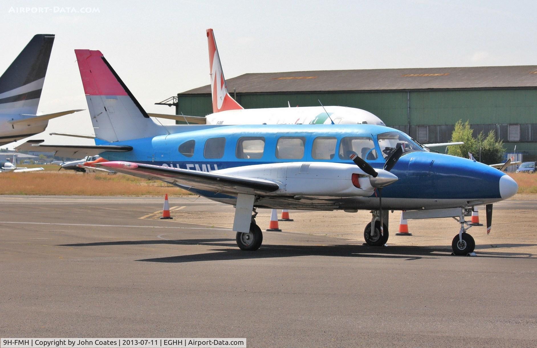 9H-FMH, 1975 Piper PA-31-350 Navajo Chieftain Chieftain C/N 31-7552075, Parked at BHL