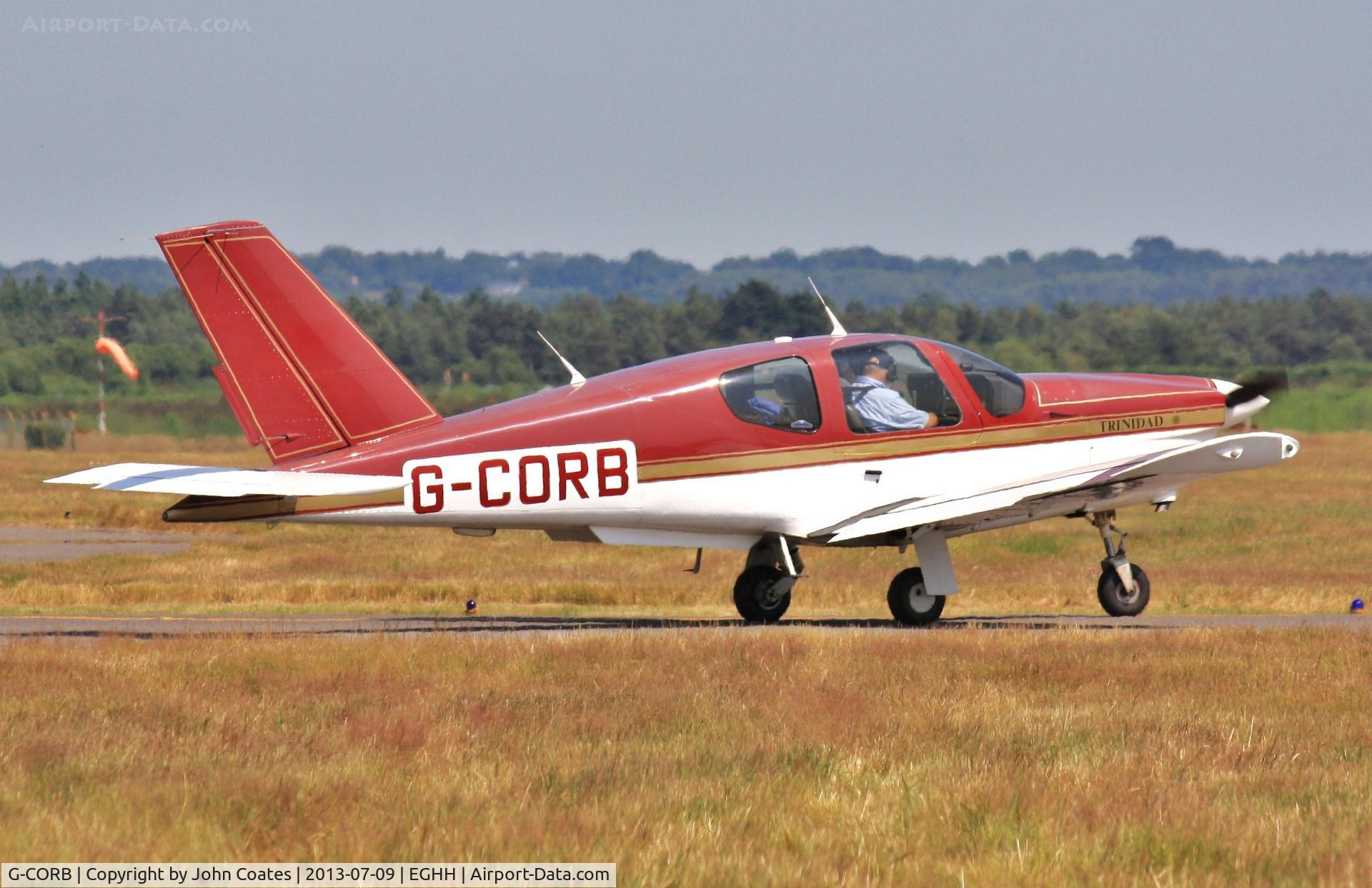 G-CORB, 1990 Socata TB-20 Trinidad C/N 1178, Taxiing to depart 08