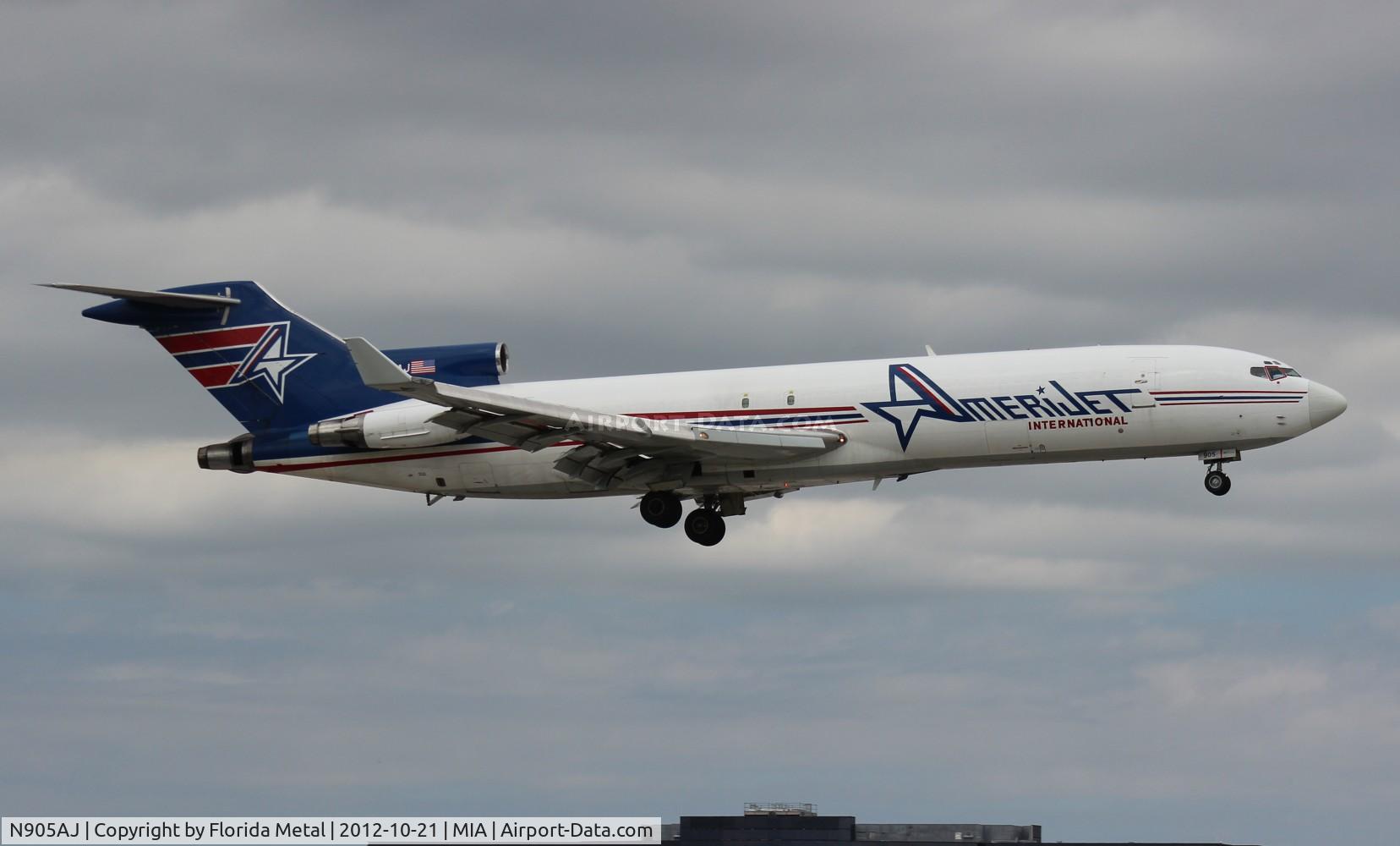 N905AJ, 1980 Boeing 727-231 C/N 21989, Amerijet 727-200