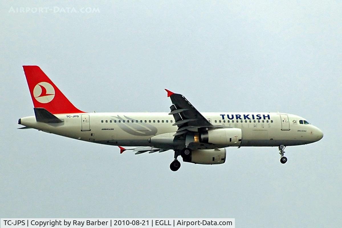 TC-JPS, 2008 Airbus A320-232 C/N 3718, Airbus A320-232 [3718] (THY Turkish Airlines) Home~G 21/08/2010. On approach 27L.