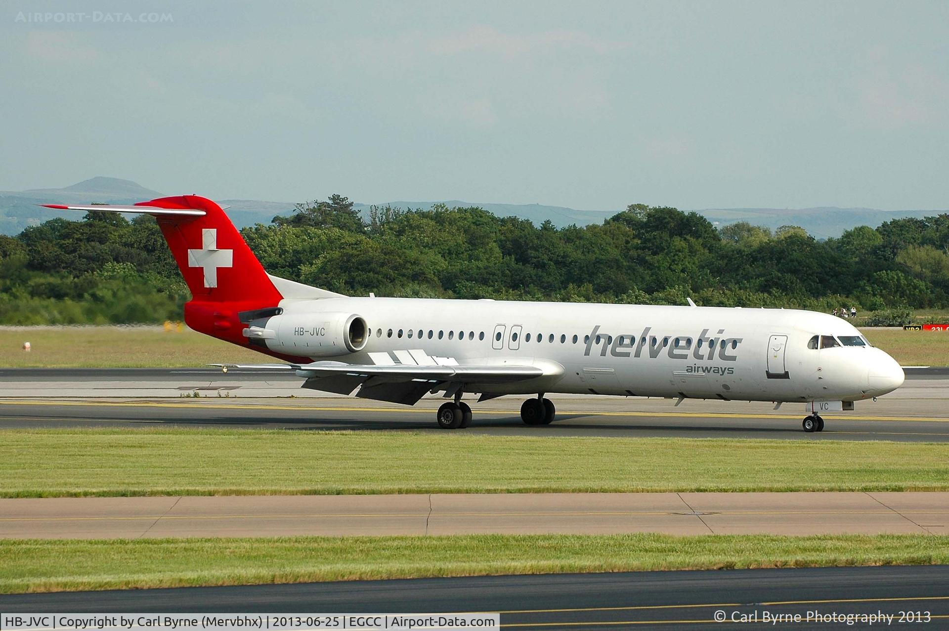 HB-JVC, 1994 Fokker 100 (F-28-0100) C/N 11501, Taken from the Aviation Viewing Park.