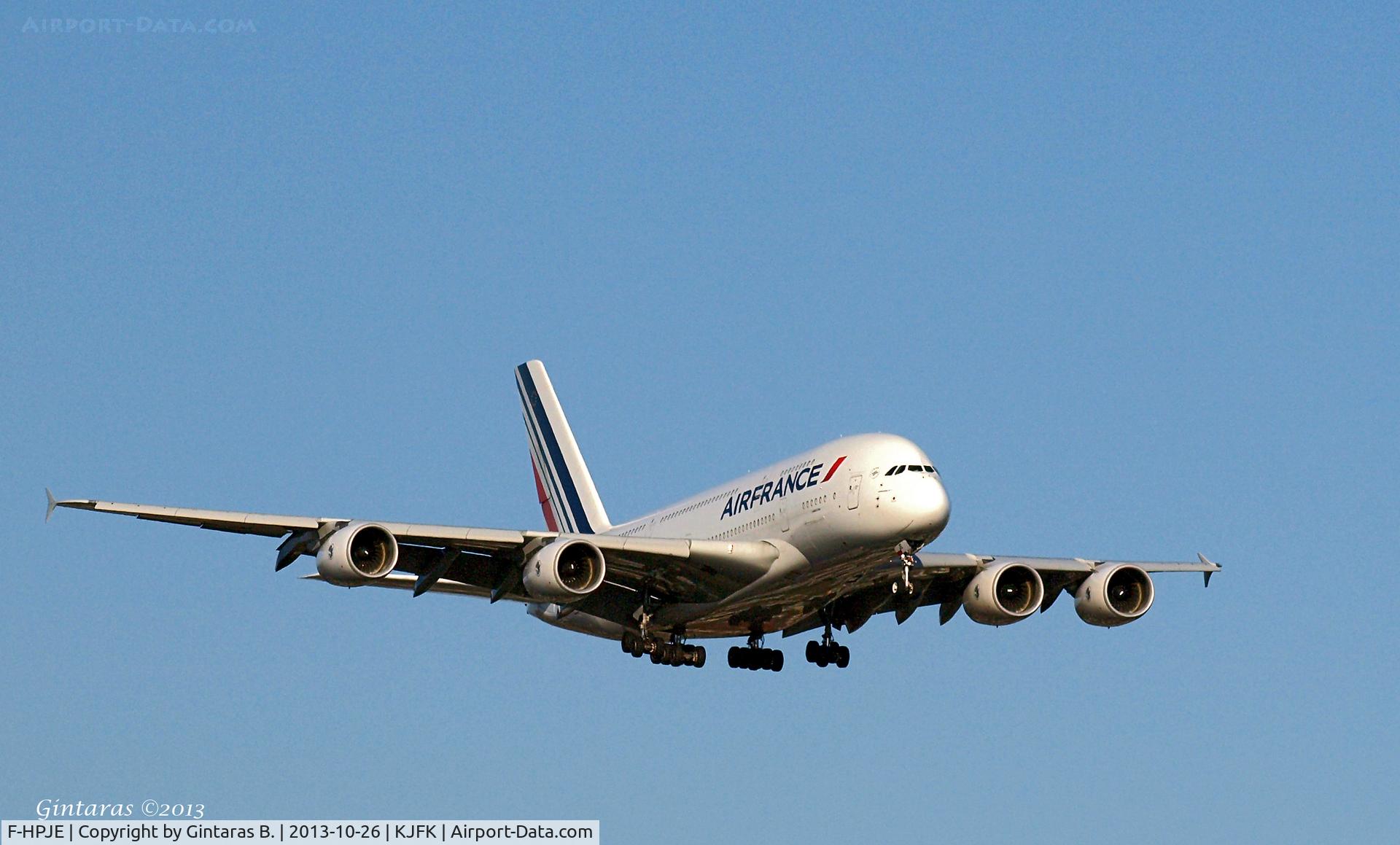 F-HPJE, 2010 Airbus A380-861 C/N 052, Going to a landing on 22L @ JFK