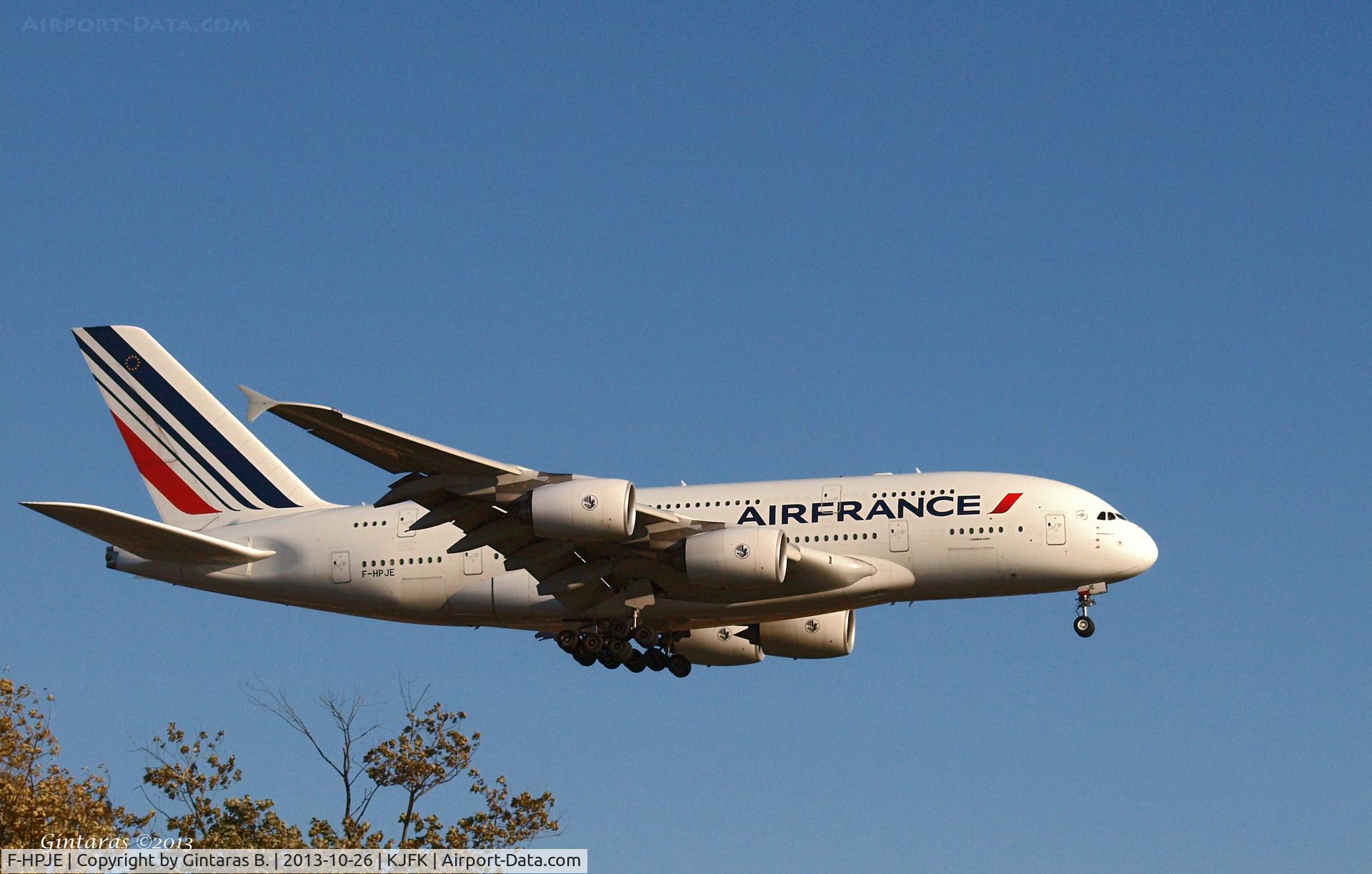 F-HPJE, 2010 Airbus A380-861 C/N 052, Going to a landing on 22L @ JFK