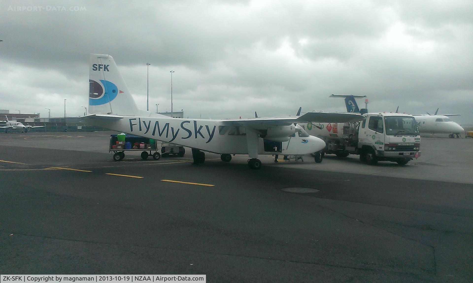 ZK-SFK, Britten-Norman BN-2A Islander C/N 236, Awaiting next batch of customers