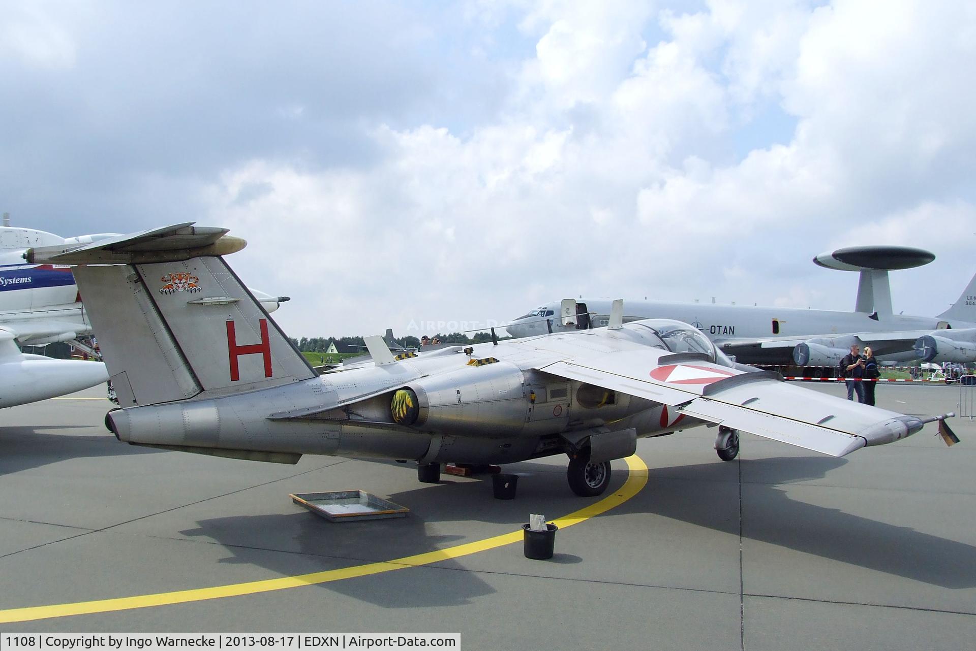 1108, Saab 105OE C/N 105408, SAAB 105OE of the Austrian Air Force (Luftstreitkräfte) at the Spottersday of the Nordholz Airday 2013 celebrationg 100 Years of German Naval Aviation at Nordholz Naval Aviation Base