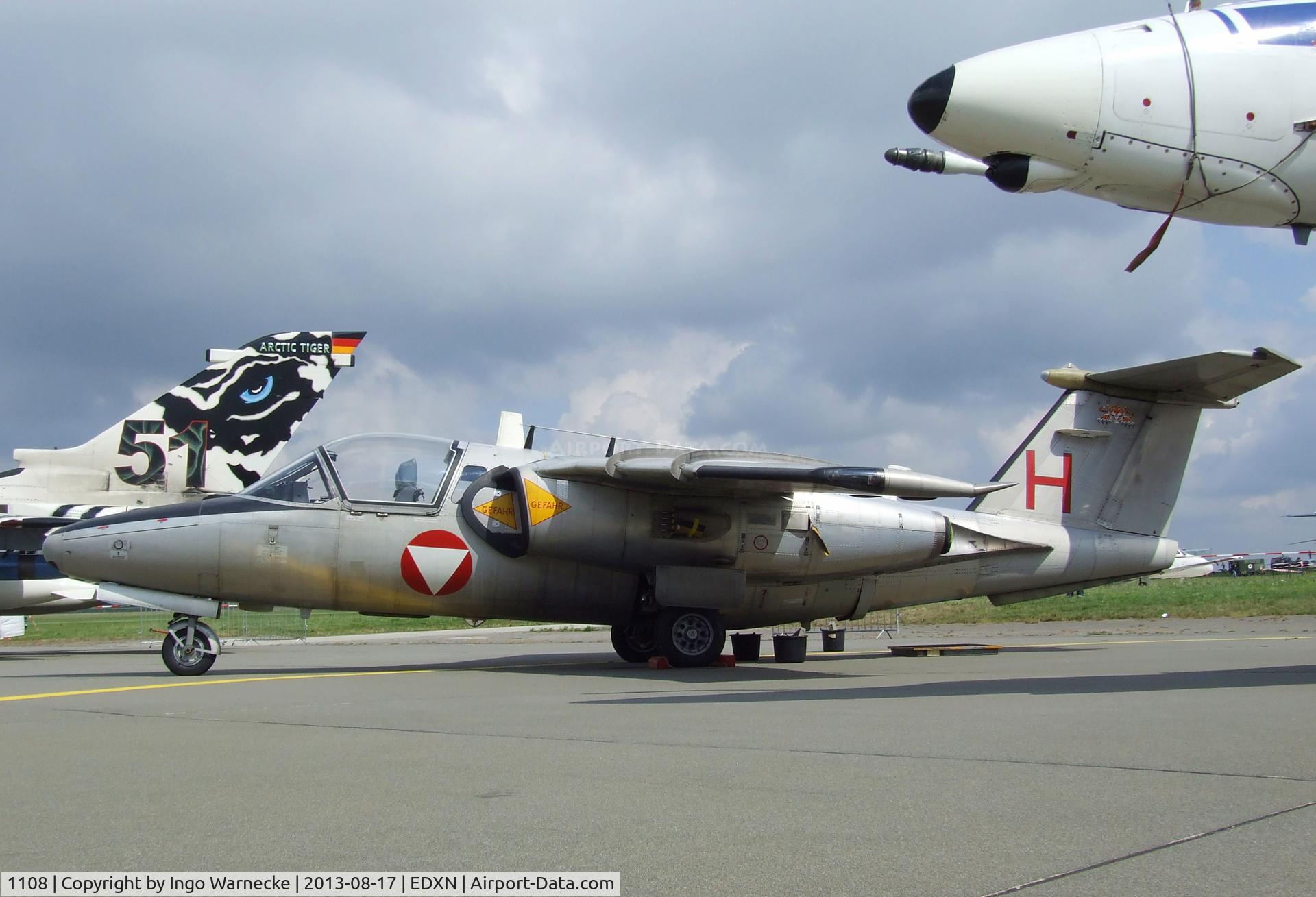1108, Saab 105OE C/N 105408, SAAB 105OE of the Austrian Air Force (Luftstreitkräfte) at the Spottersday of the Nordholz Airday 2013 celebrationg 100 Years of German Naval Aviation at Nordholz Naval Aviation Base
