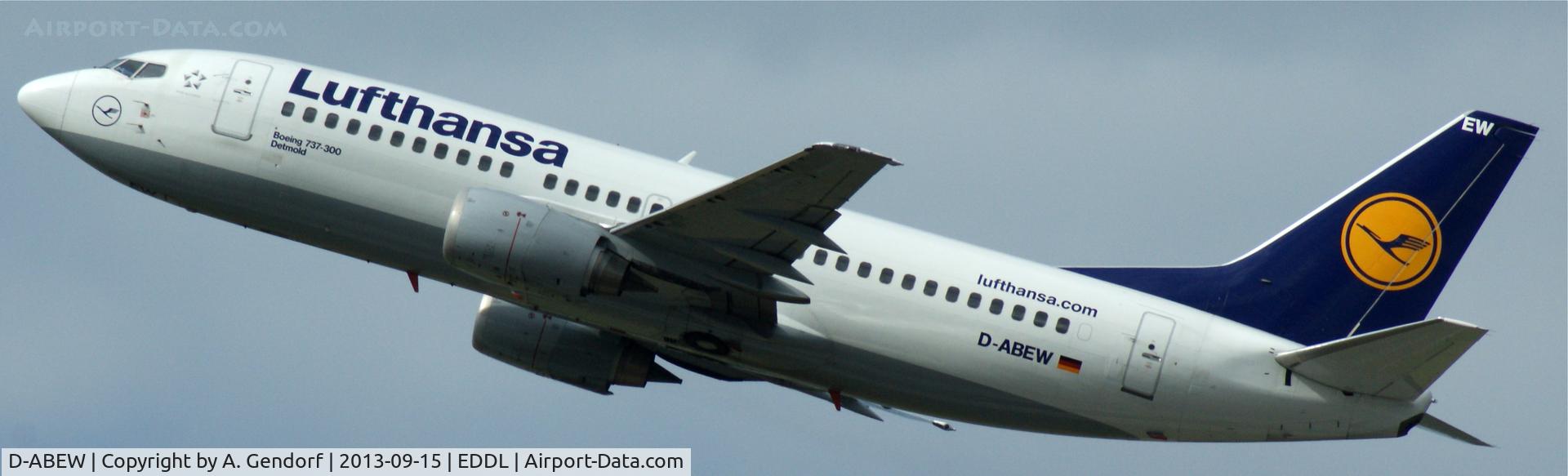 D-ABEW, 1995 Boeing 737-330 C/N 27905, Lufthansa, seen here climbing out at Düsseldorf Int´l(EDDL)