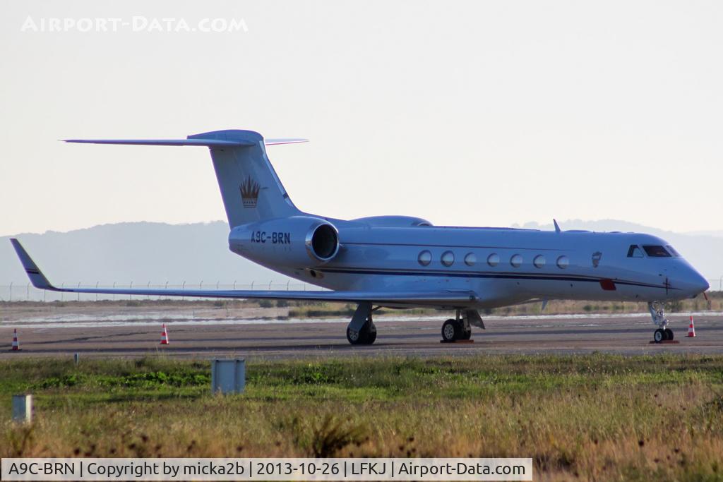 A9C-BRN, 2009 Gulfstream Aerospace GV-SP (G550) C/N 5242, Parked