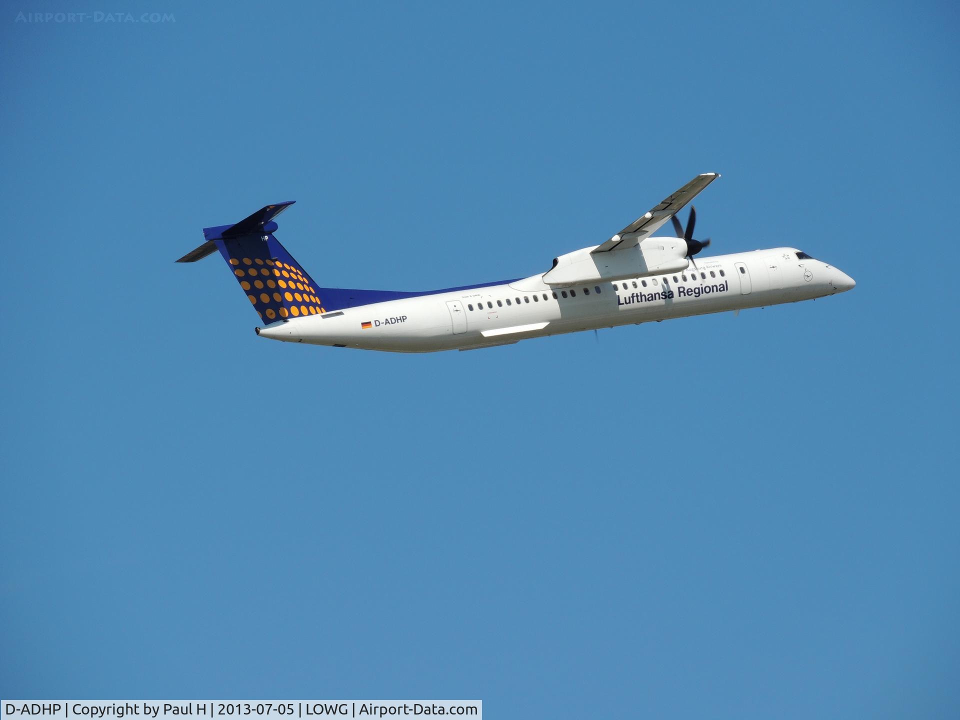 D-ADHP, 1998 De Havilland Canada DHC-8-402 Dash 8 C/N 4003, Take-off