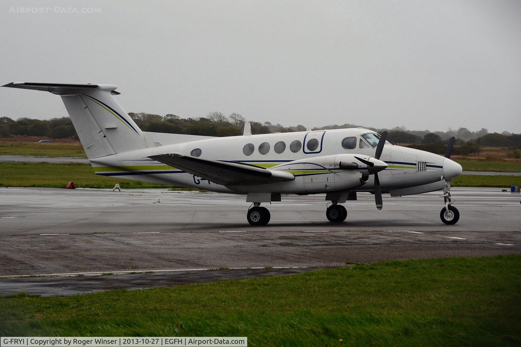 G-FRYI, 1976 Beech 200 Super King Air C/N BB-210, Waiting for the weather to improve. Super King Air operated by London Executive Aviation.