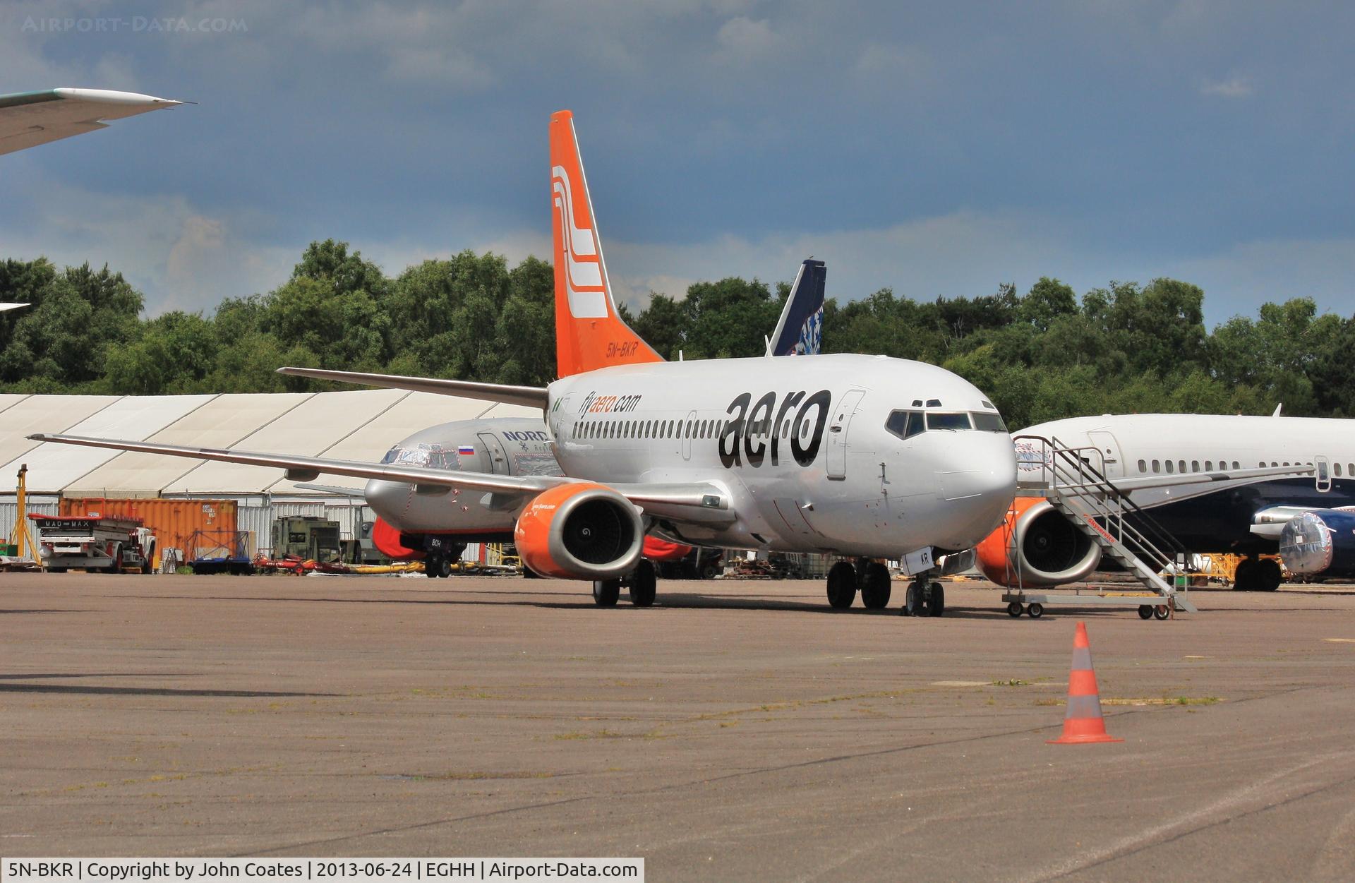 5N-BKR, 1993 Boeing 737-522 C/N 26699, Awaiting delivery after respray
