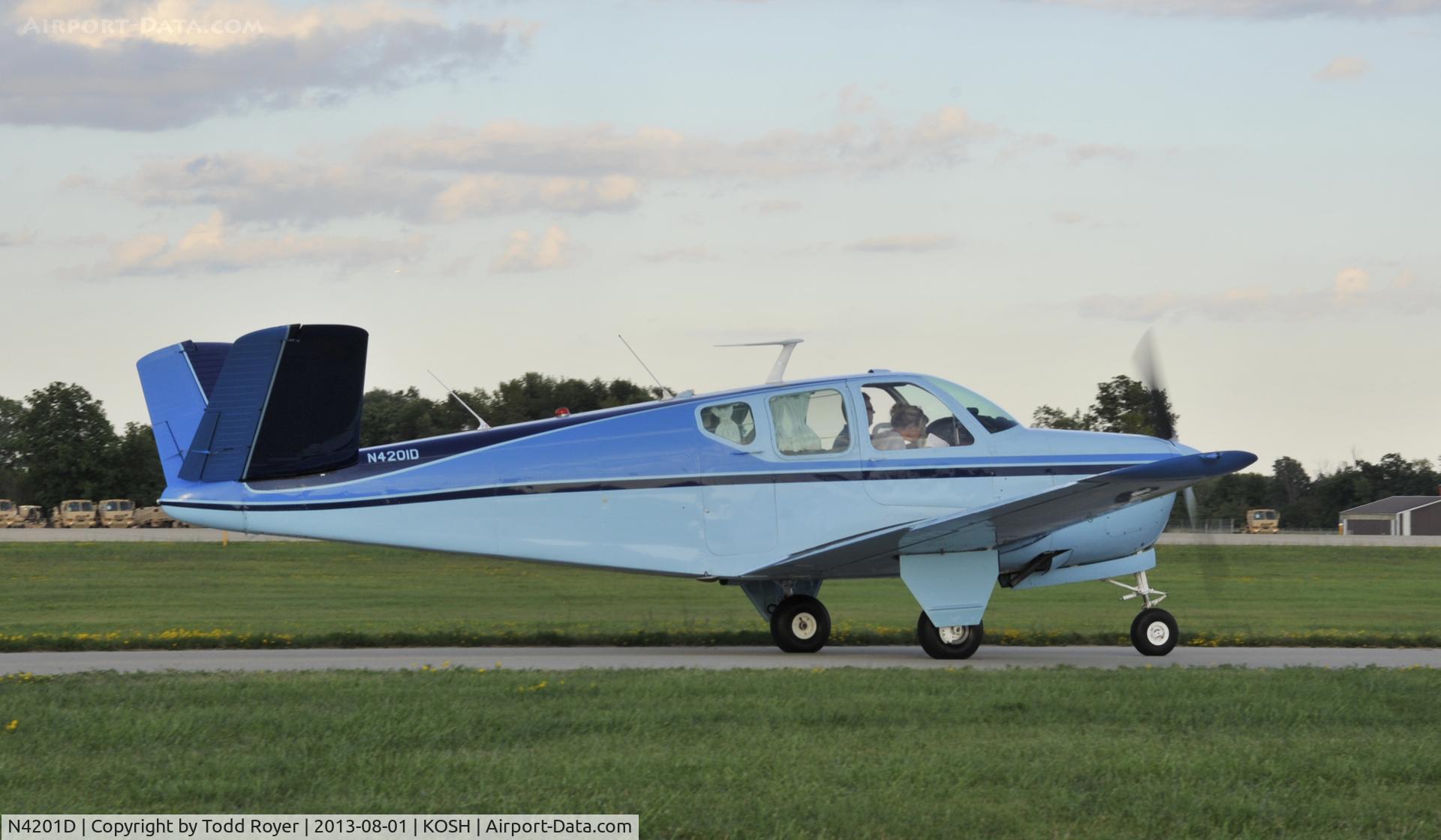 N4201D, 1955 Beech G35 Bonanza C/N D-4398, Airventure 2013