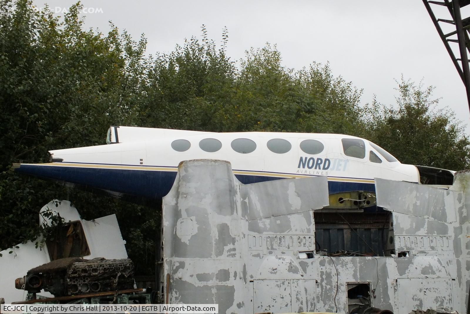 EC-JCC, 1976 Cessna 421C Golden Eagle C/N 421C0099, now in bits inside the Parkhouse Aviation yard at Booker