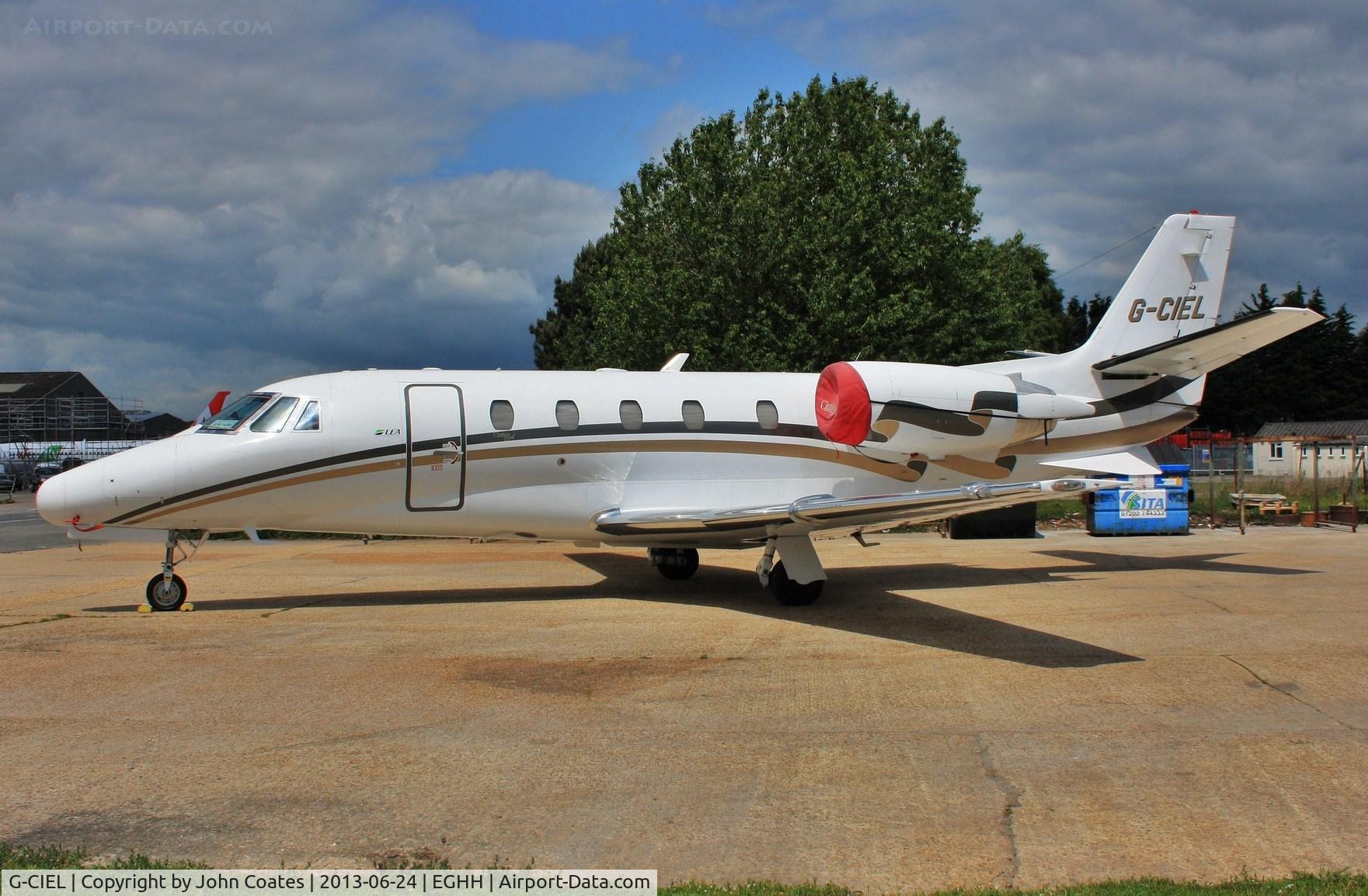 G-CIEL, 2002 Cessna 560XL Citation Excel C/N 560-5247, Outside paintshop after attention
