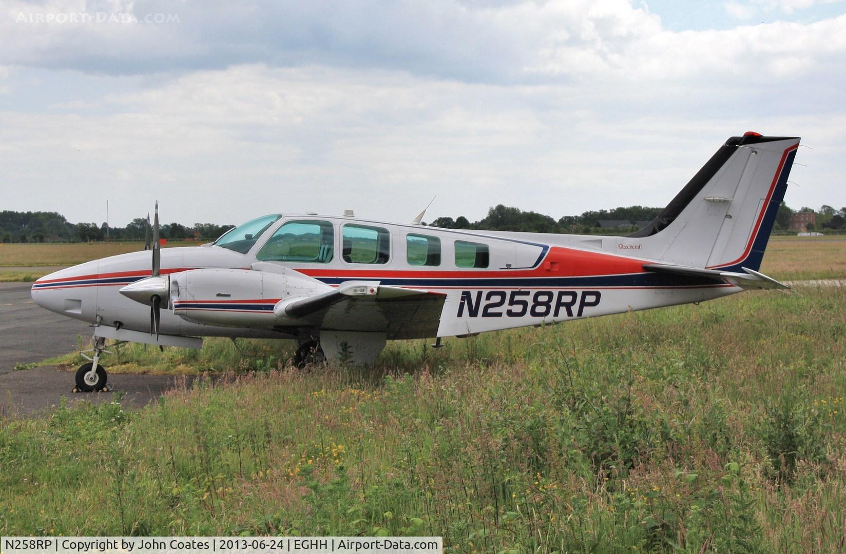 N258RP, 1994 Beech 58 Baron C/N TH-1737, Parked in the wild flower meadow !