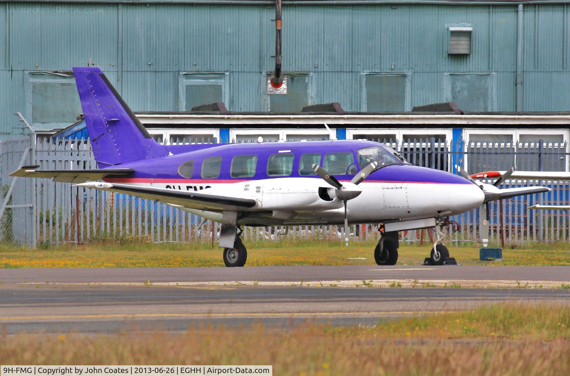 9H-FMG, 1979 Piper PA-31-350 Chieftain C/N 31-7952155, Parked at BHL