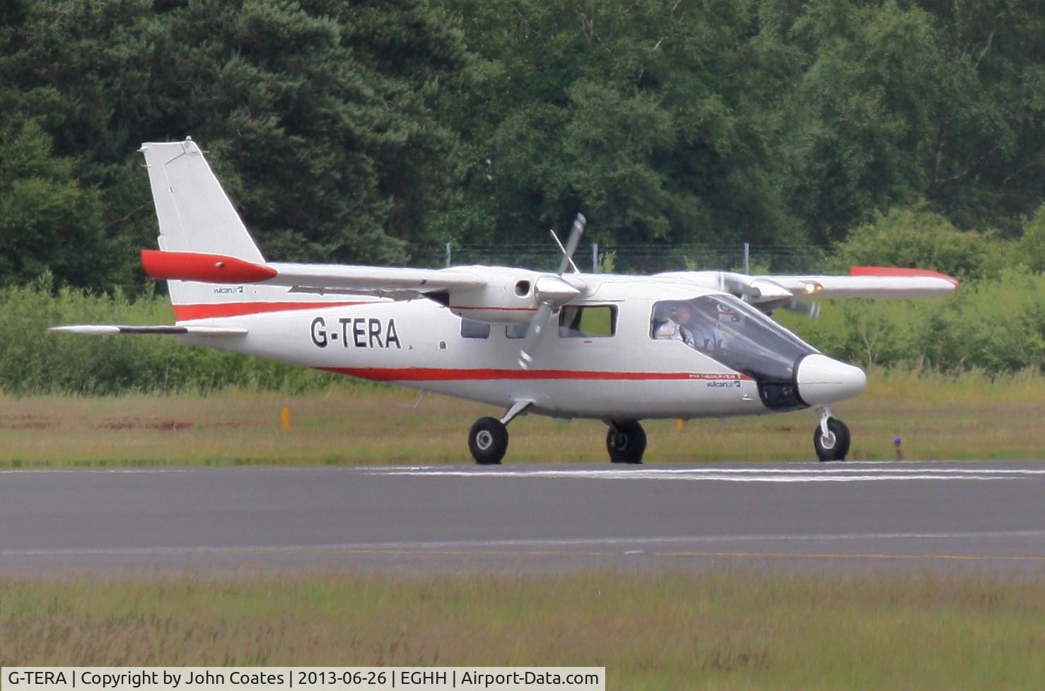 G-TERA, 2007 Vulcanair P-68 Observer 2 C/N 433-29 OB2, Taxiing to depart 26