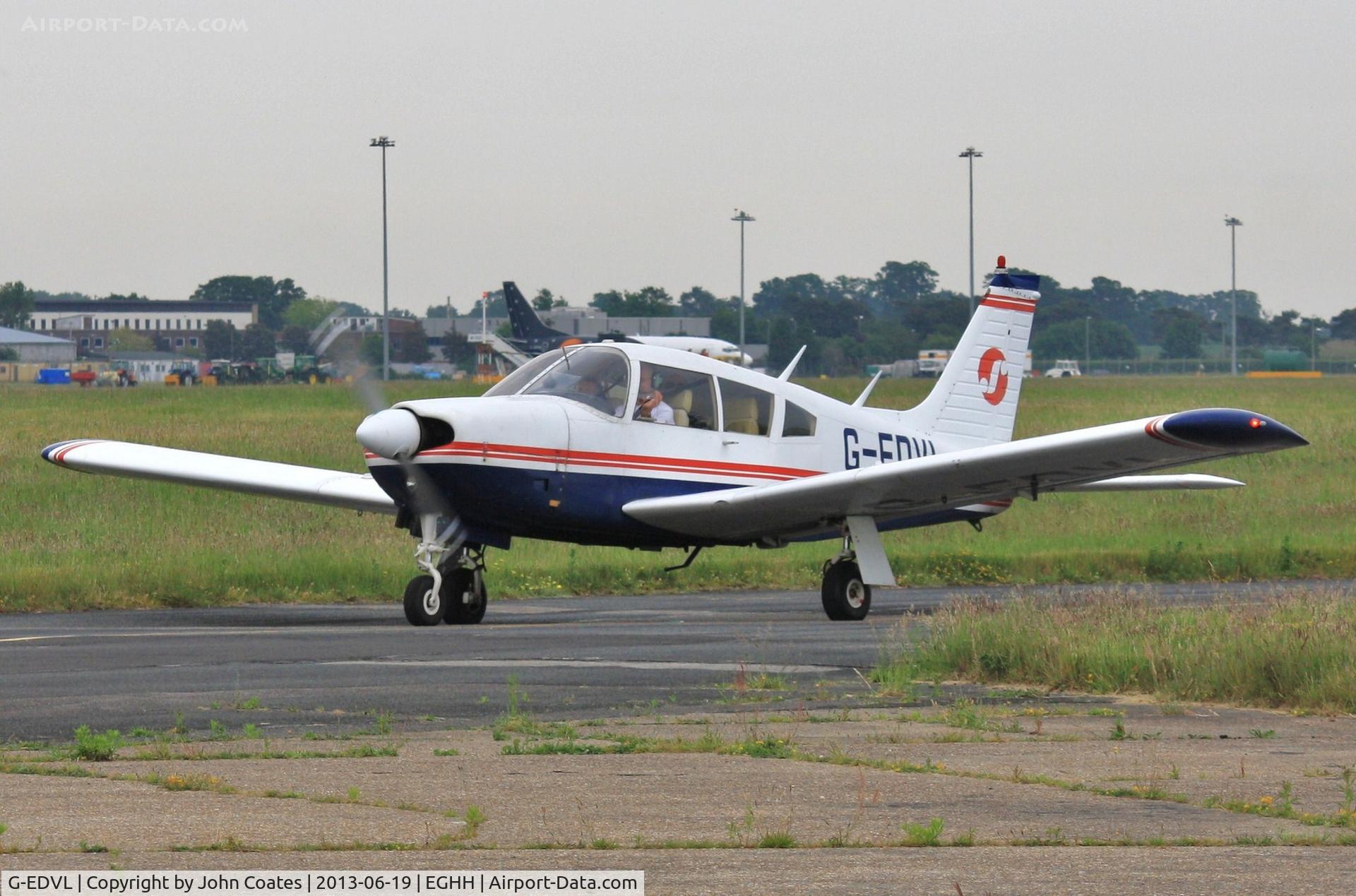 G-EDVL, 1972 Piper PA-28R-200-2 Cherokee Arrow II C/N 28R-7235245, Arriving at ATNorth