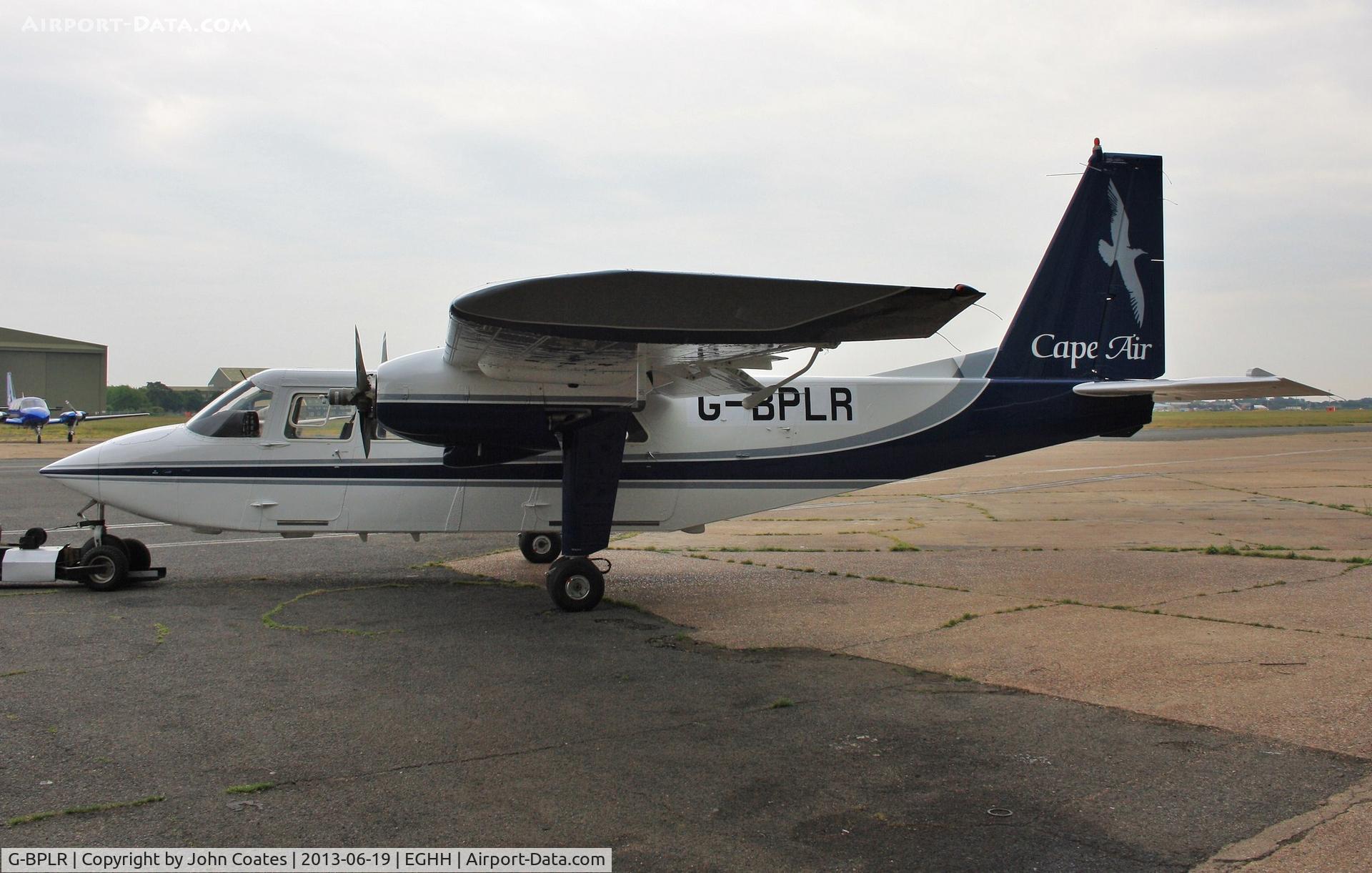 G-BPLR, 1989 Pilatus Britten-Norman BN-2B-20 Islander C/N 2209, Just resprayed into Cape Air livery.