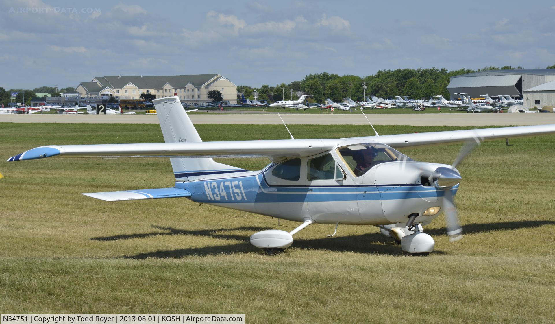 N34751, 1973 Cessna 177B Cardinal C/N 17701977, Airventure 2013