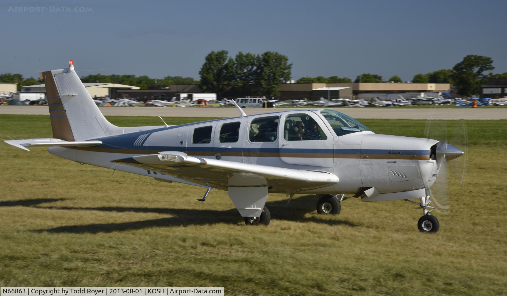 N66863, 1983 Beech A36 Bonanza 36 C/N E-2086, Airventure 2013
