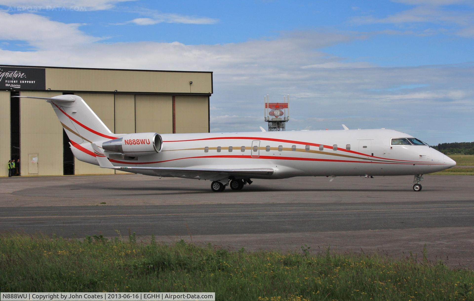 N888WU, 2001 Bombardier CRJ-200ER (CL-600-2B19) C/N 7481, Bringing Bon Jovi for IOW Pop Festival