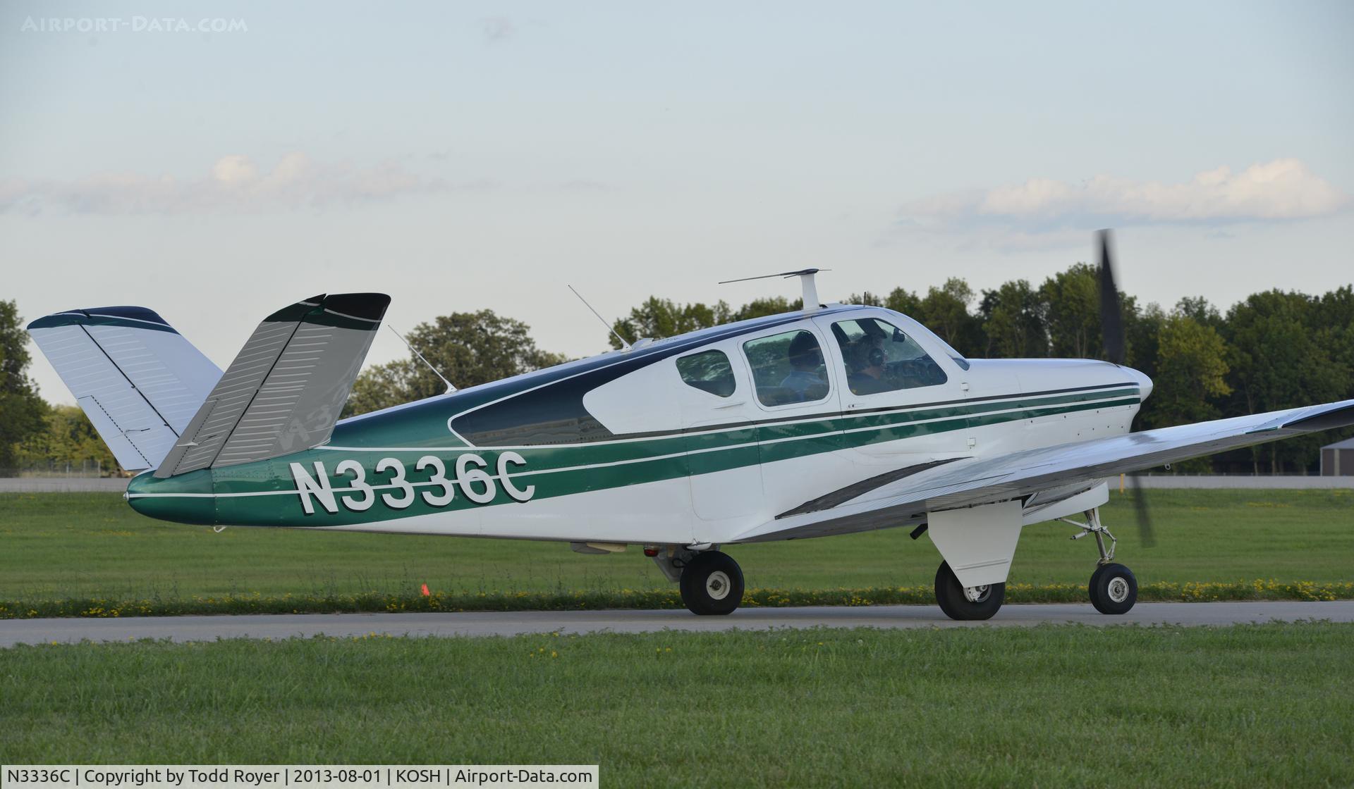 N3336C, 1955 Beech F35 Bonanza C/N D-4002, Airventure 2013