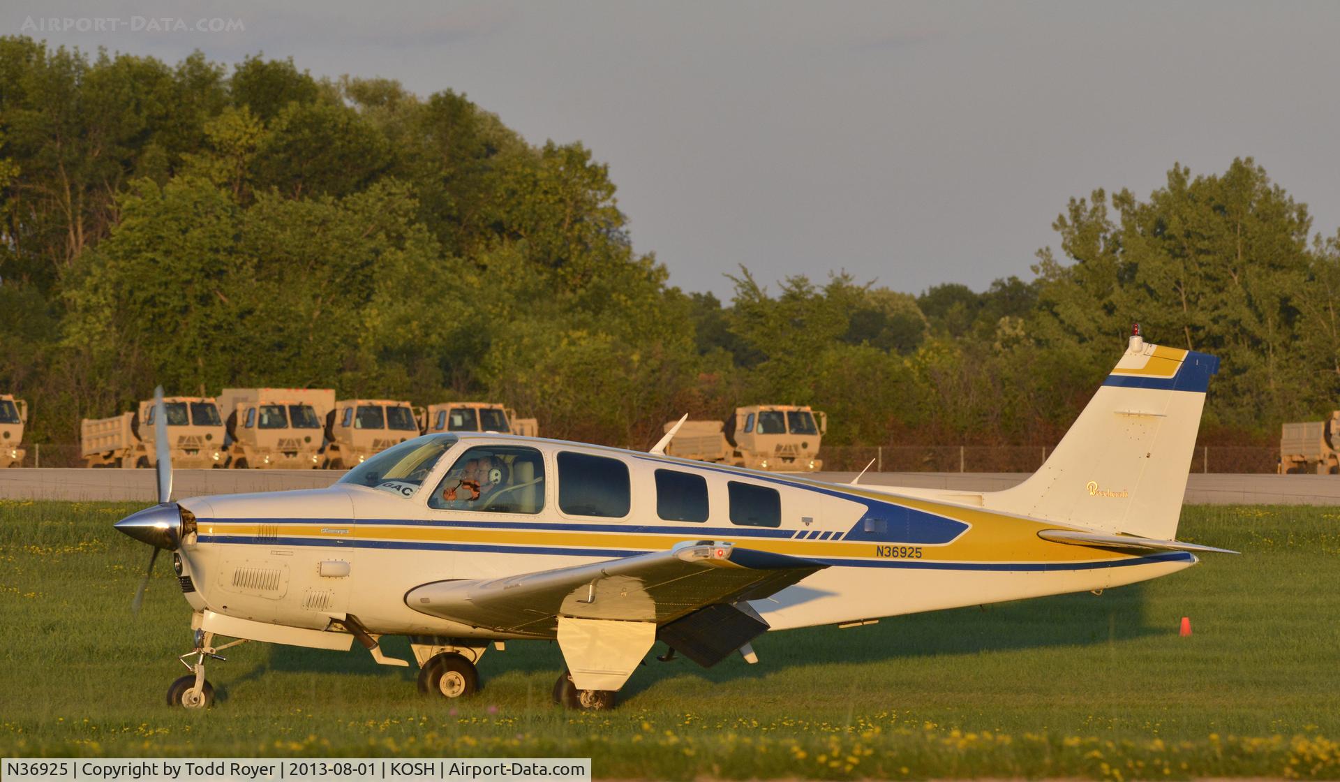 N36925, 1980 Beech A36TC Bonanza 36 C/N EA-126, Airventure 2013