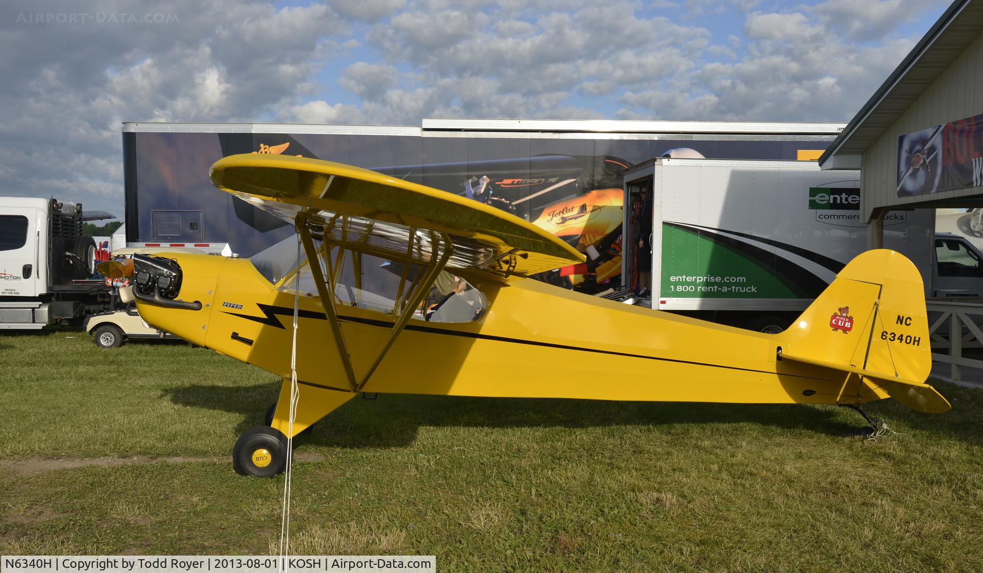 N6340H, 1946 Piper J3C-65 Cub C/N 19520, Airventure 2013