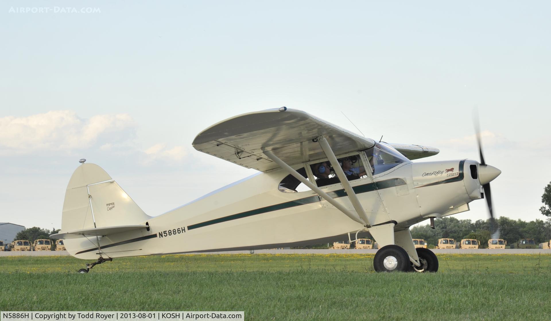 N5886H, 1949 Piper PA-16 Clipper C/N 16-503, Airventure 2013