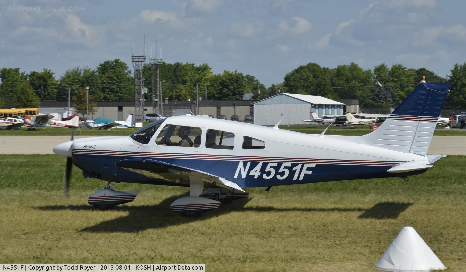 N4551F, 1976 Piper PA-28-181 Archer C/N 28-7790044, Airventure 2013