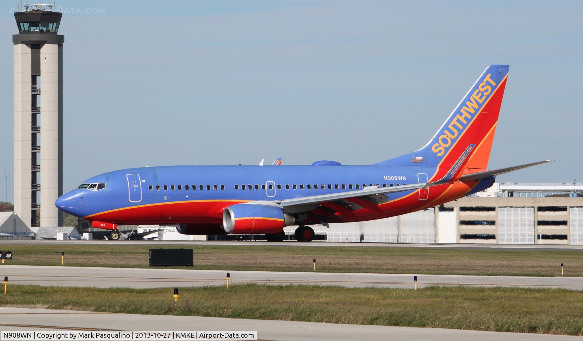N908WN, 2008 Boeing 737-7H4 C/N 36620, Boeing 737-700