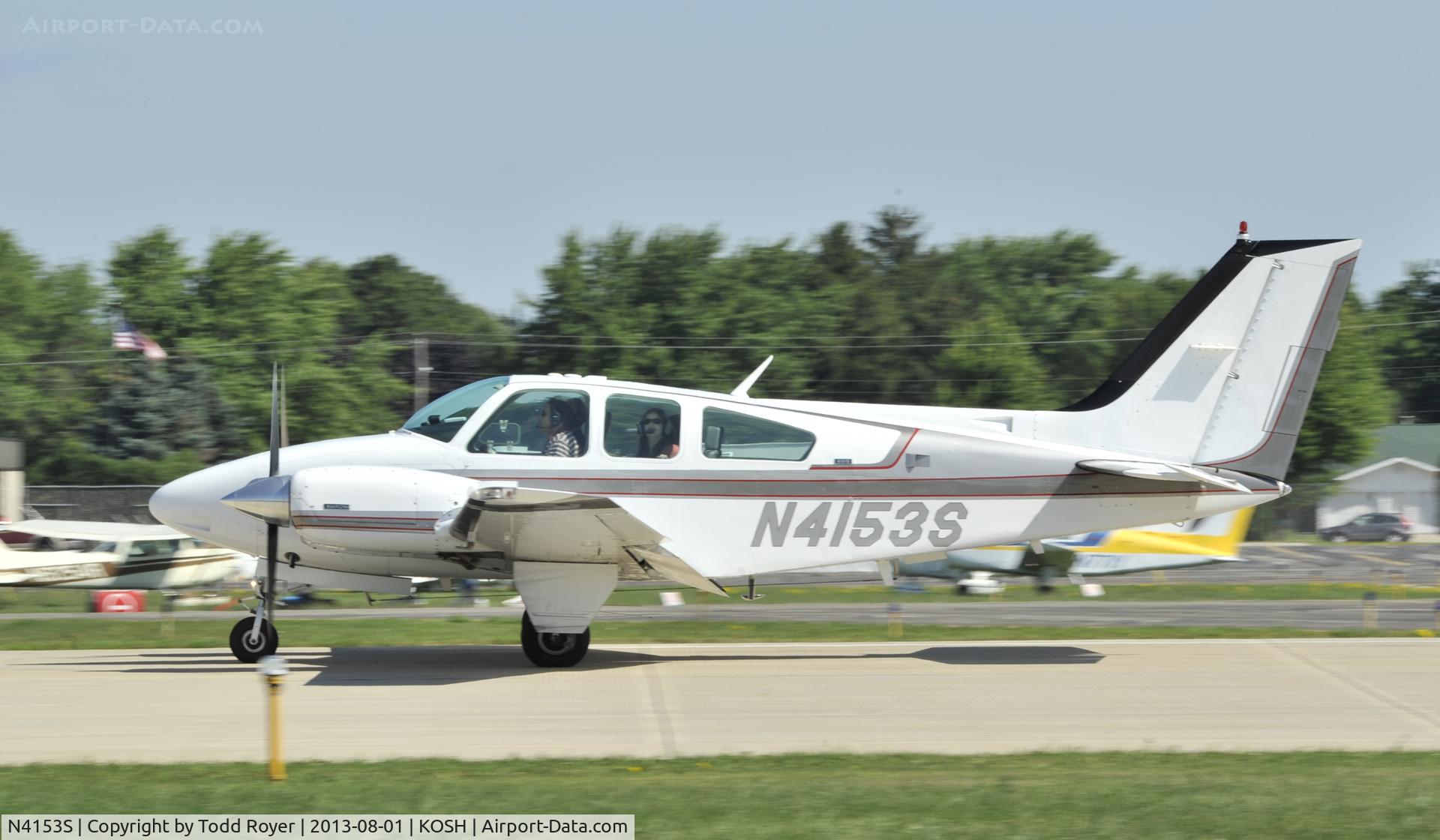 N4153S, 1975 Beech 95-B55 (T42A) Baron C/N TC-1871, Airventure 2013