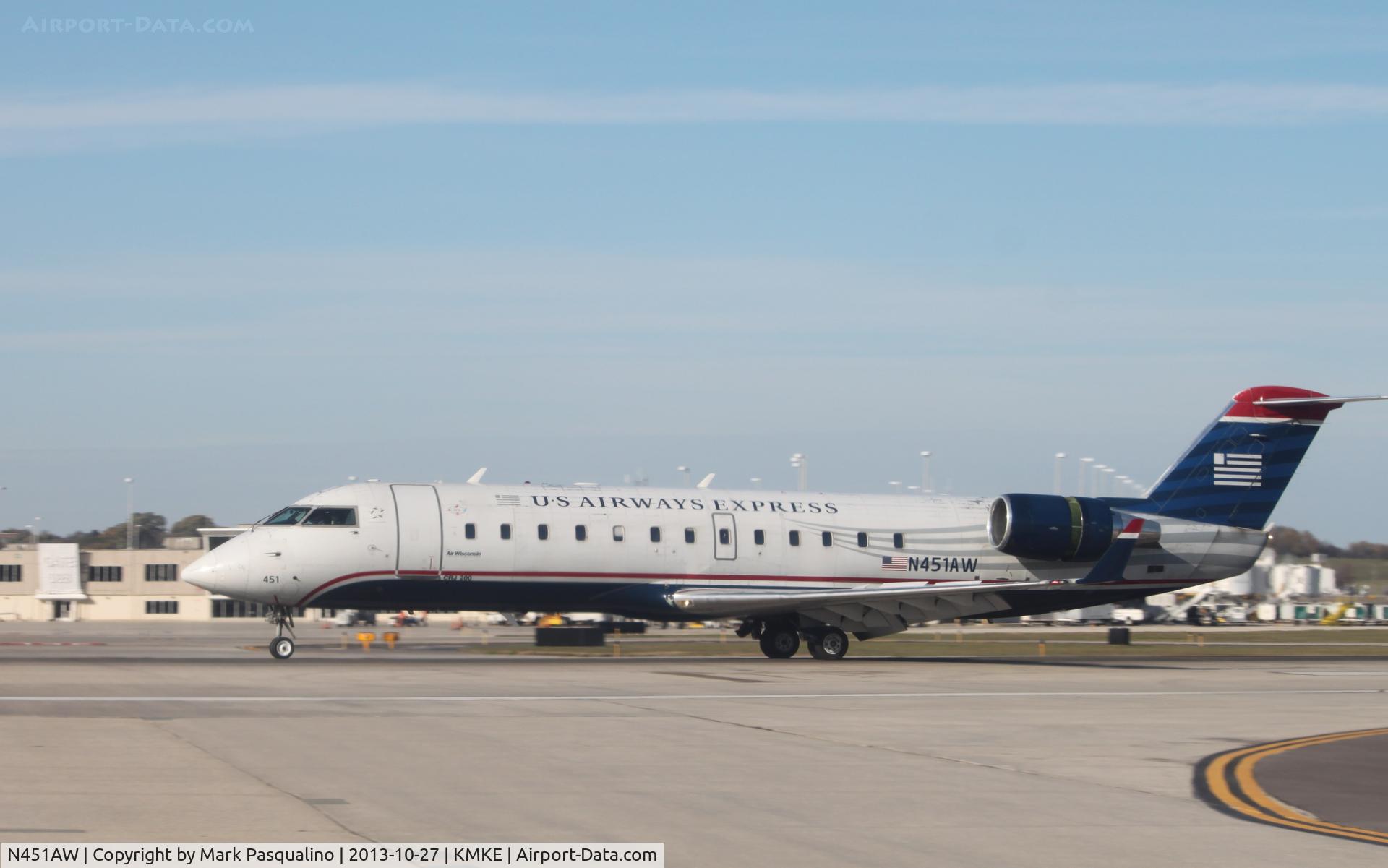 N451AW, 2003 Bombardier CRJ-200LR (CL-600-2B19) C/N 7832, CL-600-2B19