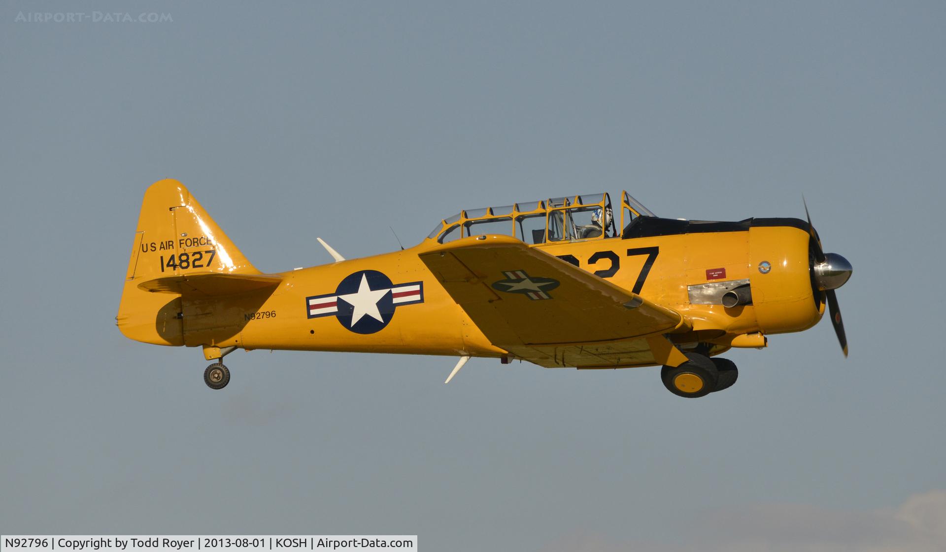 N92796, 1951 North American AT-6G Texan C/N 182-514 (51-14827), Airventure 2013