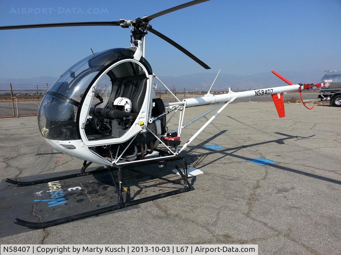 N58407, 1979 Hughes 269C C/N 1190846, Western Helicopters, Inc.