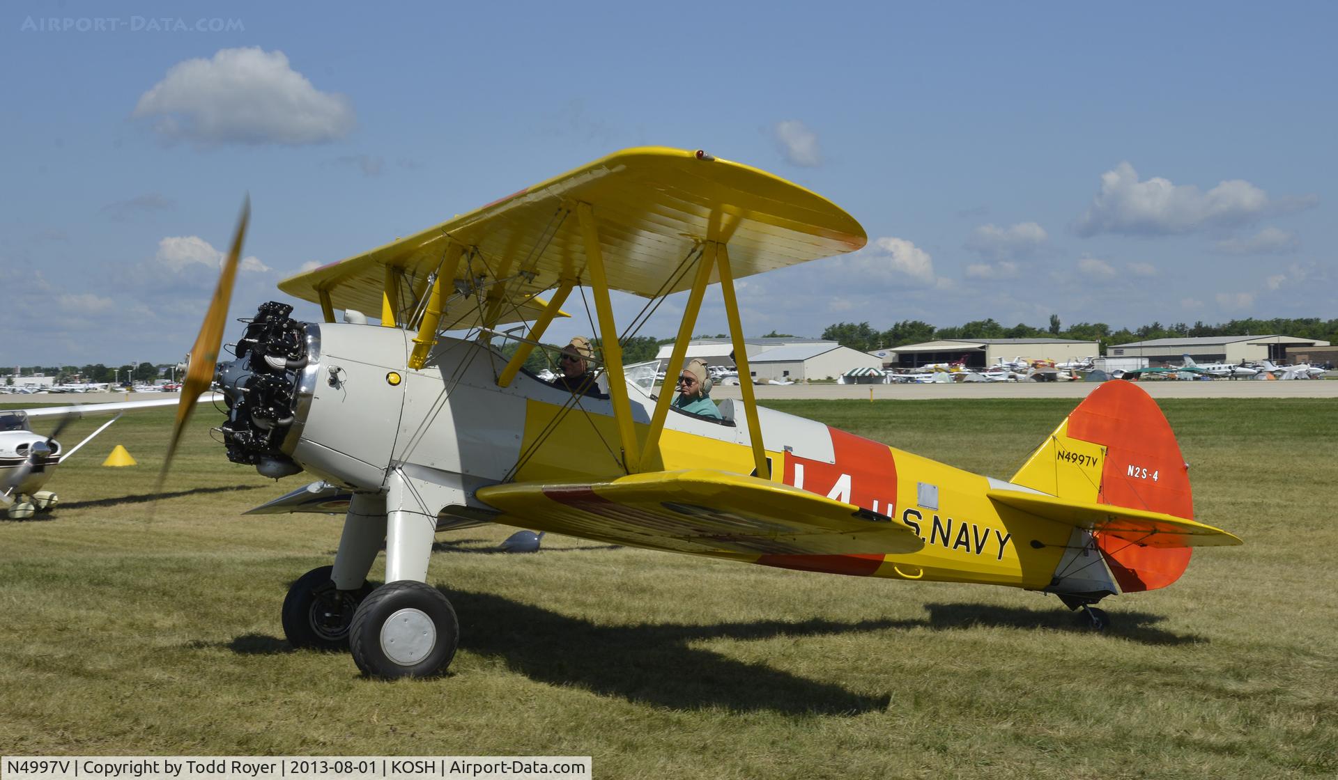 N4997V, 1942 Boeing A75N1(PT17) C/N 75-3423, Airventure 2013