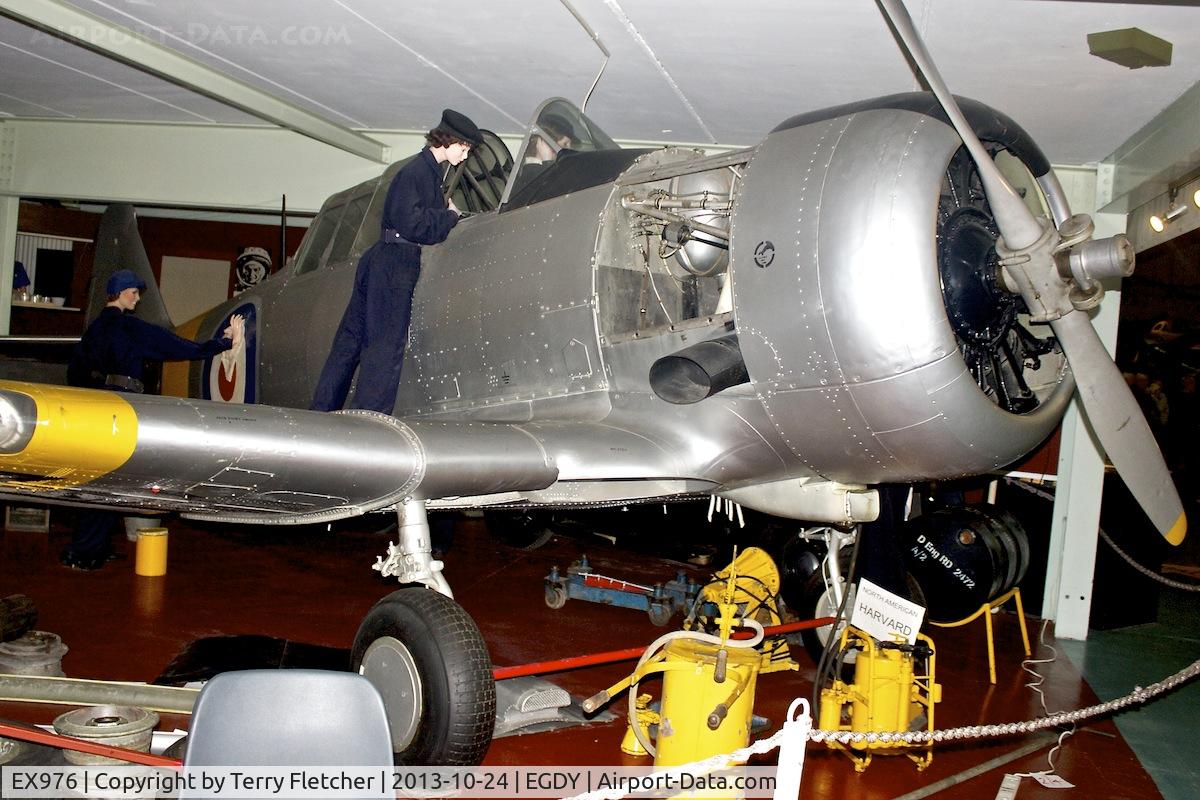 EX976, 1941 North American AT-6D Harvard III C/N 88-15056 (41-33949), Displayed at the Fleet Air Arm Museum at Yeovilton