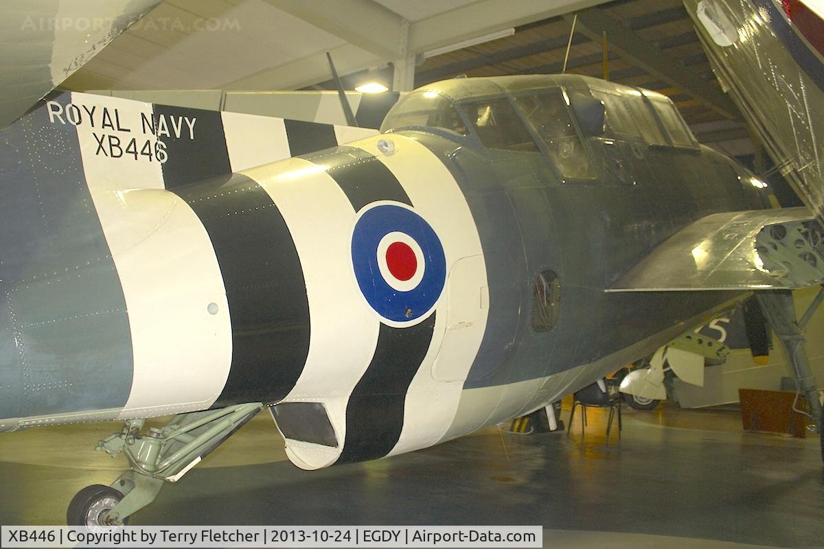 XB446, 1945 General Motors TBM-3S Avenger ECM.6B C/N 2241, Displayed at the Fleet Air Arm Museum at Yeovilton