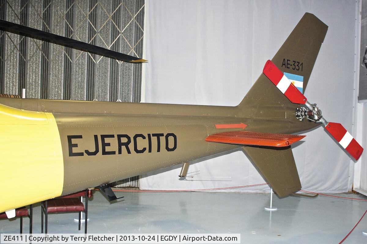 ZE411, Agusta A-109AM C/N 7138, Displayed at the Fleet Air Arm Museum at Yeovilton