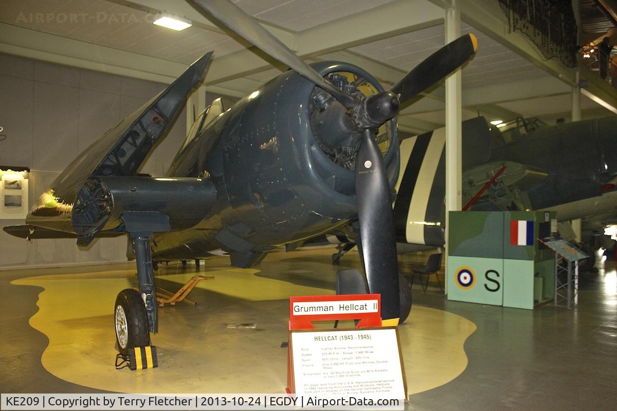 KE209, Grumman Hellcat II (G-50) C/N A-10924, Displayed at the Fleet Air Arm Museum at Yeovilton