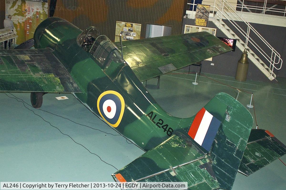 AL246, 1940 Grumman Martlet I C/N 663, Displayed at the Fleet Air Arm Museum at Yeovilton