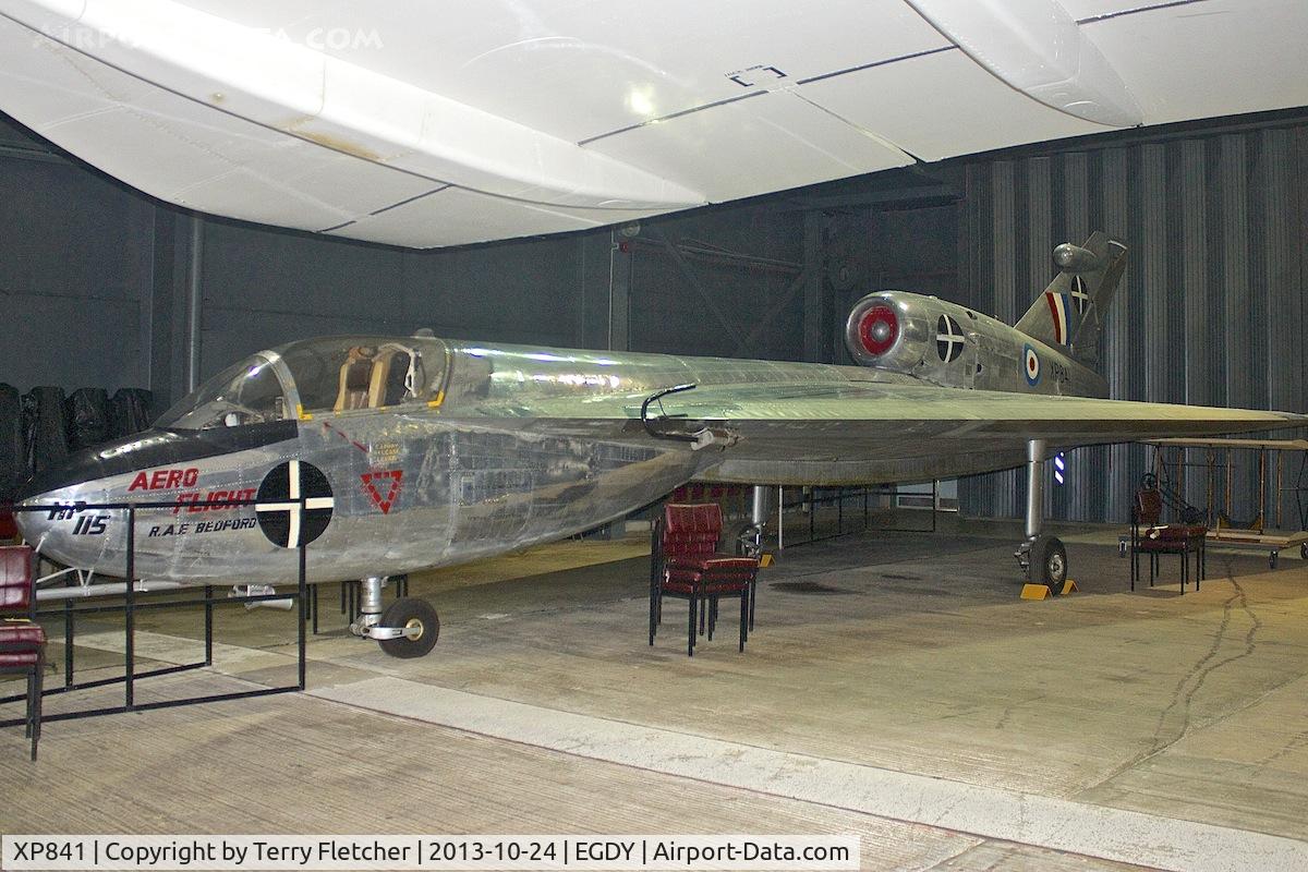 XP841, 1961 Handley Page HP.115 C/N H1-1, Displayed at the Fleet Air Arm Museum at Yeovilton