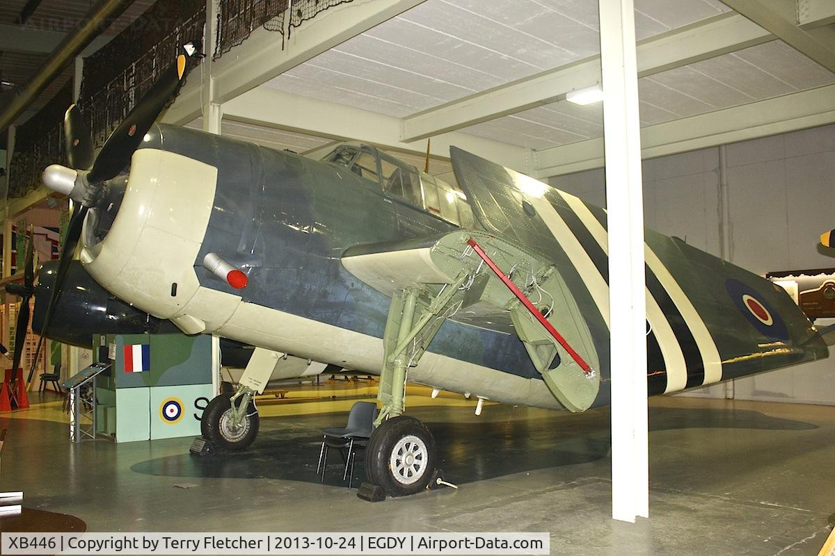 XB446, 1945 General Motors TBM-3S Avenger ECM.6B C/N 2241, Displayed at the Fleet Air Arm Museum at Yeovilton