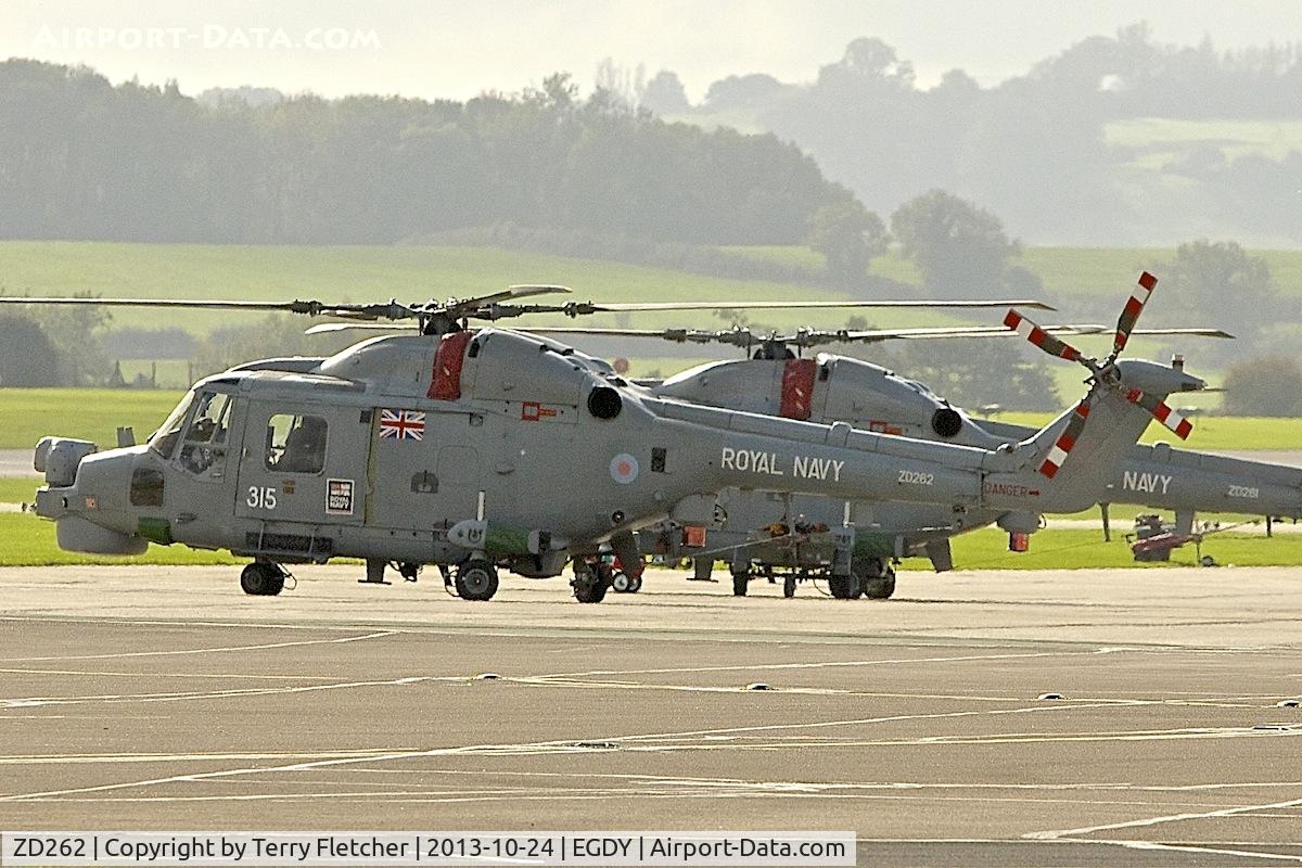 ZD262, 1983 Westland Lynx HMA.8SRU C/N 297, At Yeovilton