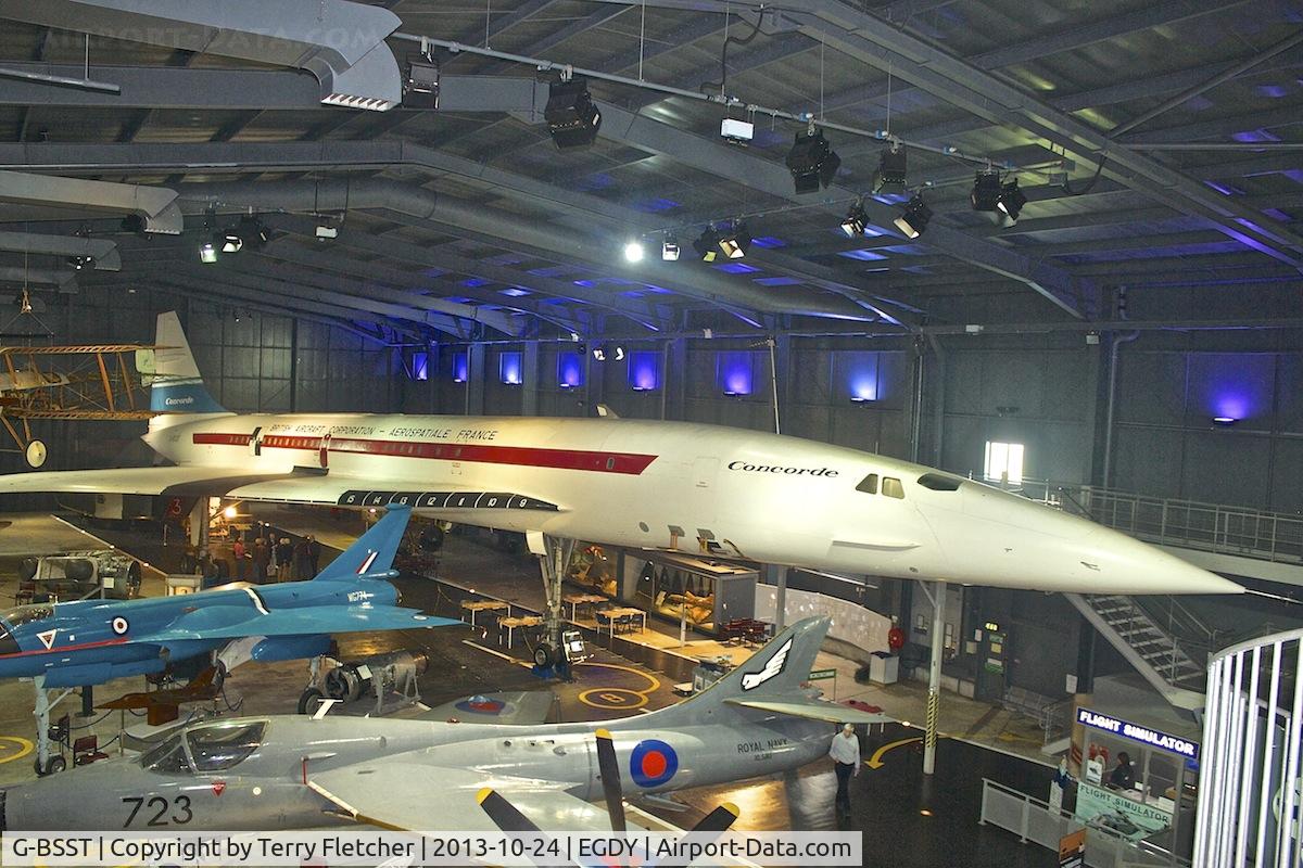 G-BSST, 1966 Aerospatiale-BAC Concorde Prototype C/N 002/13520, Displayed at the Fleet Air Arm Museum at Yeovilton