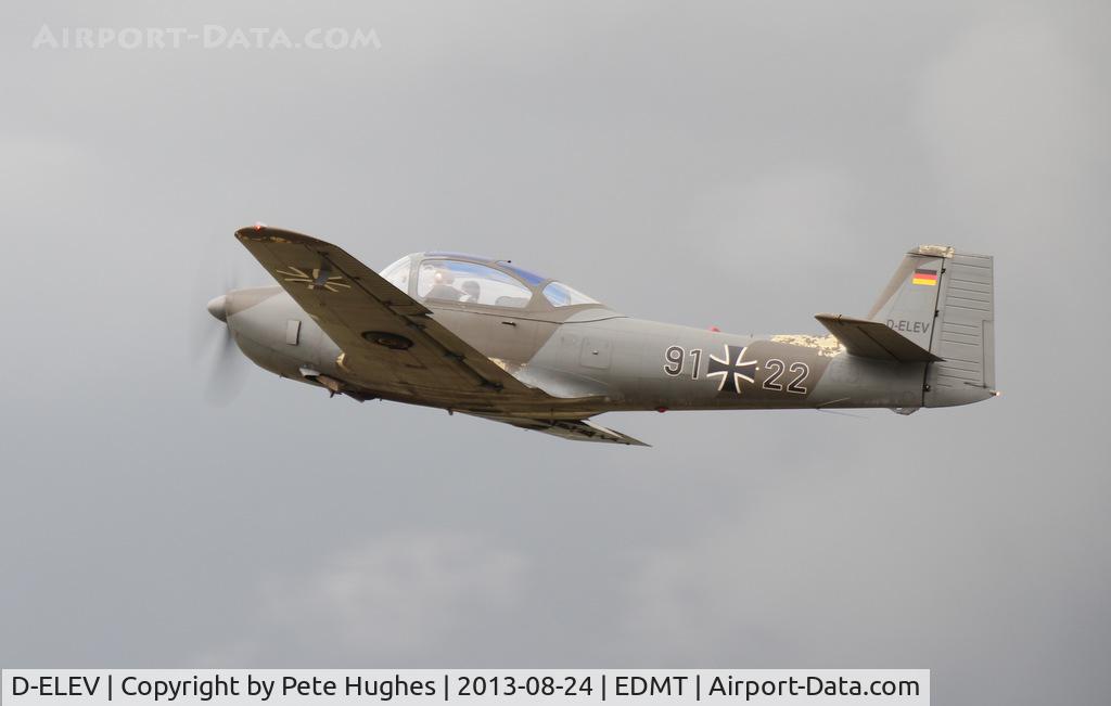 D-ELEV, 1960 Focke-Wulf FWP-149D C/N 144, D-ELEV P149 departing Tankosh 2013, Tannheim